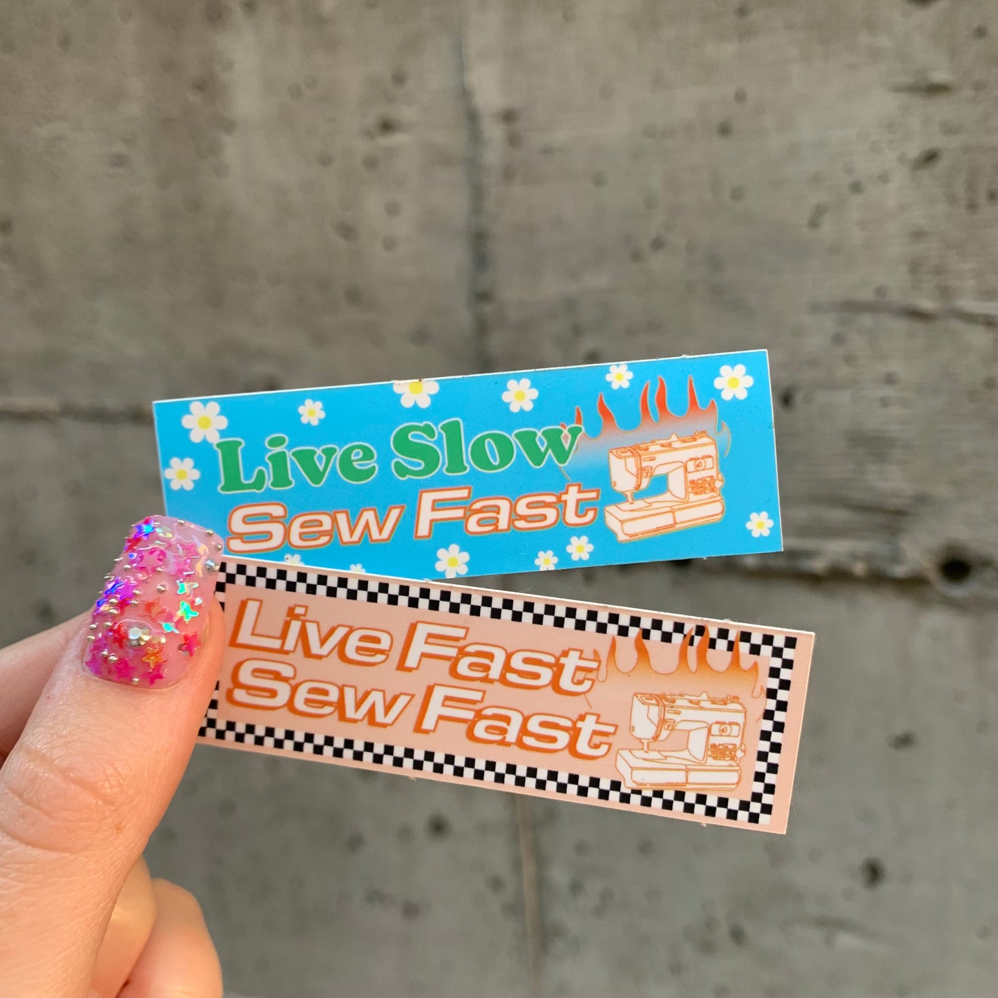 Live Fast Sew Fast Sticker