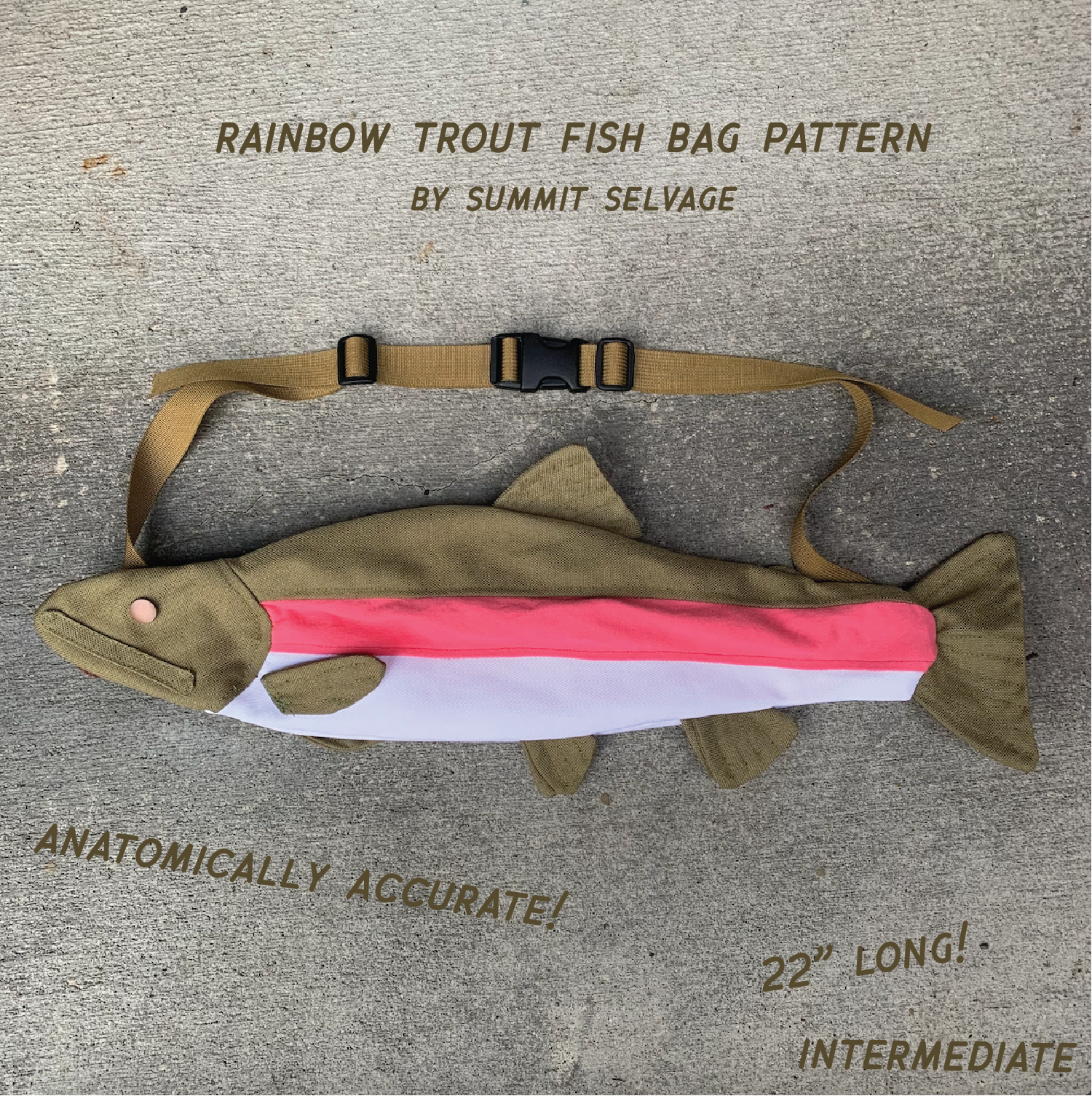 Rainbow Trout Fish Bag Pattern – Summit Selvage